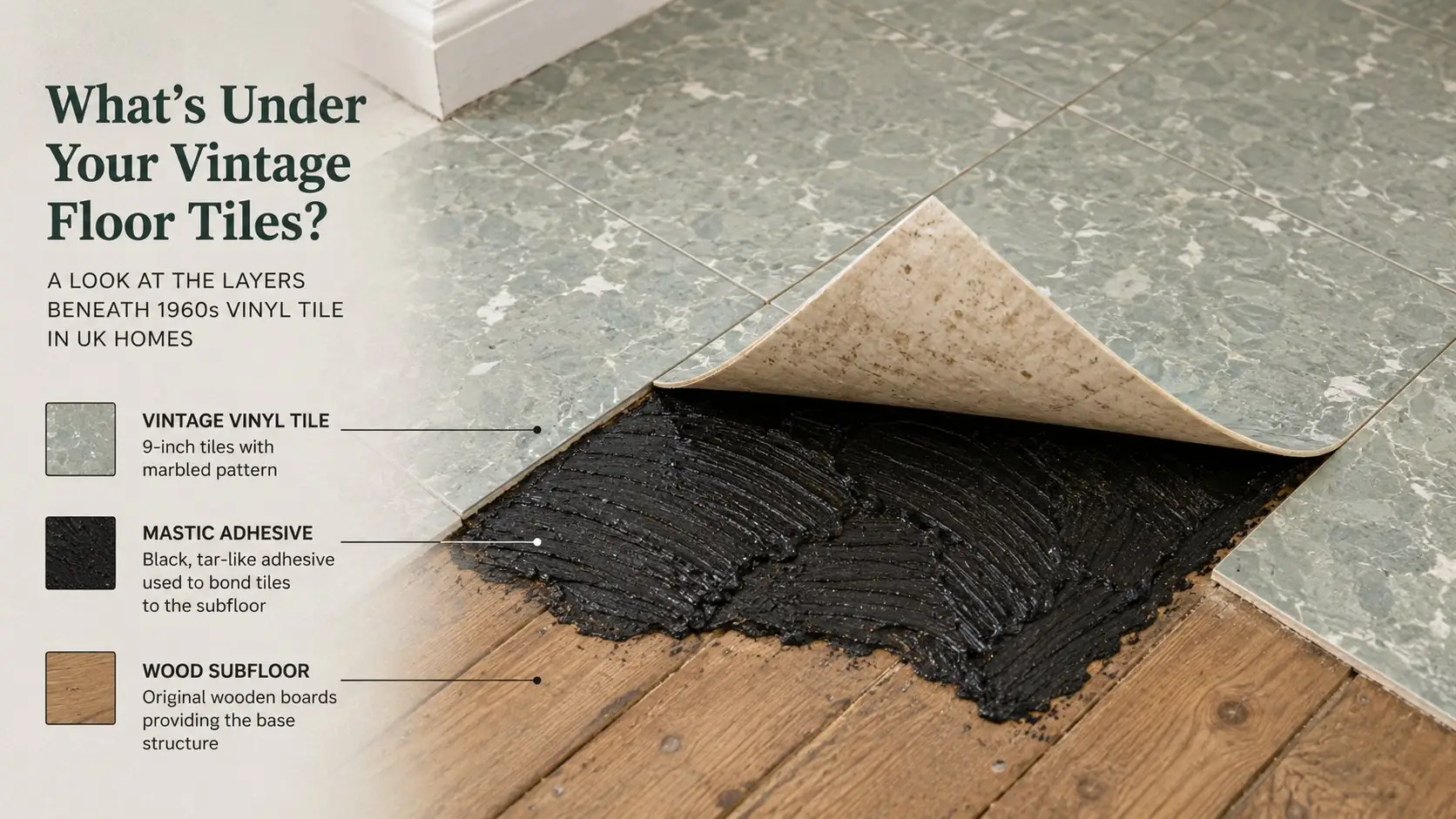 Asbestos floor tiles: how to recognise them in UK homes