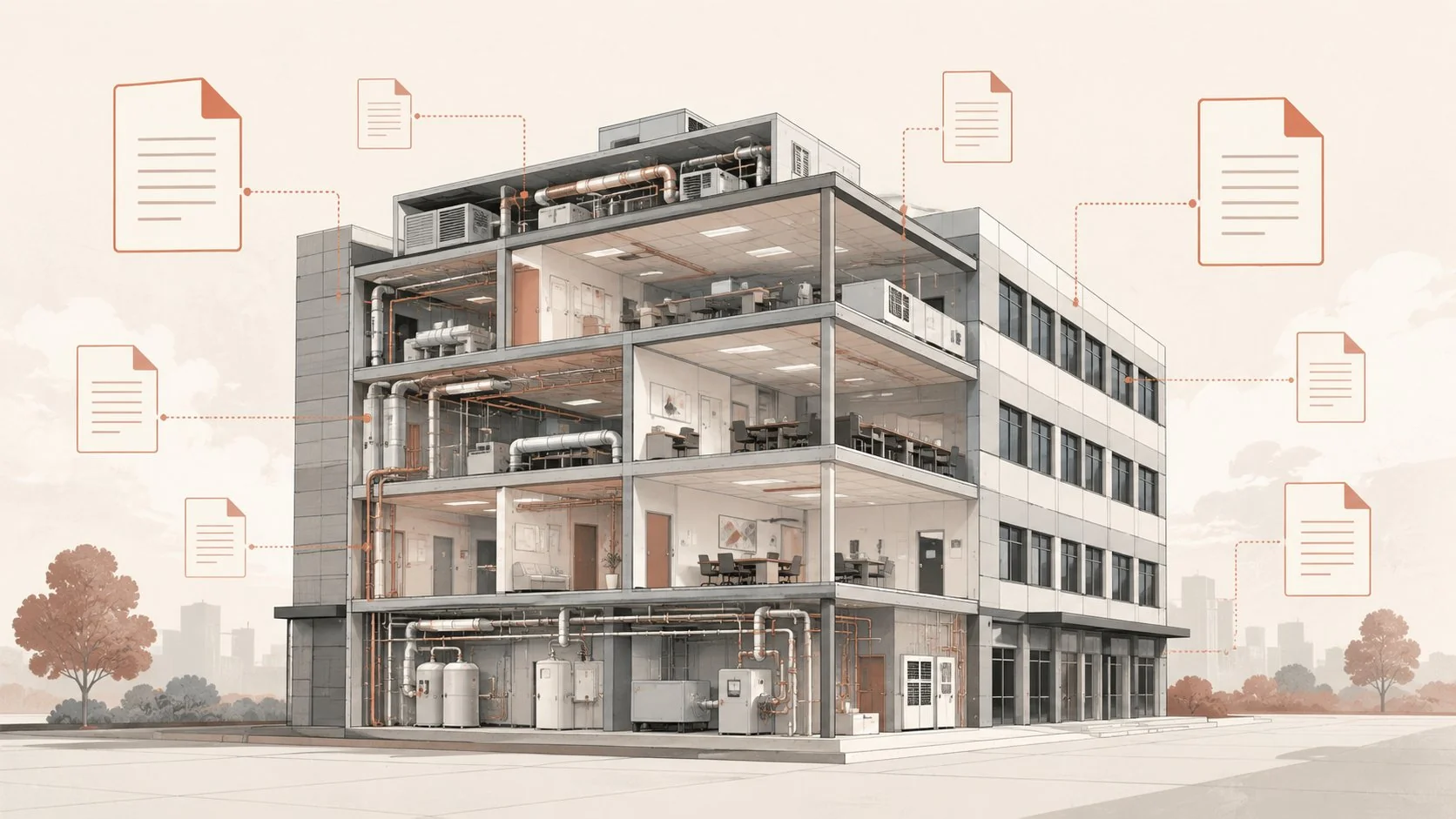 A commercial building asbestos register and management plan